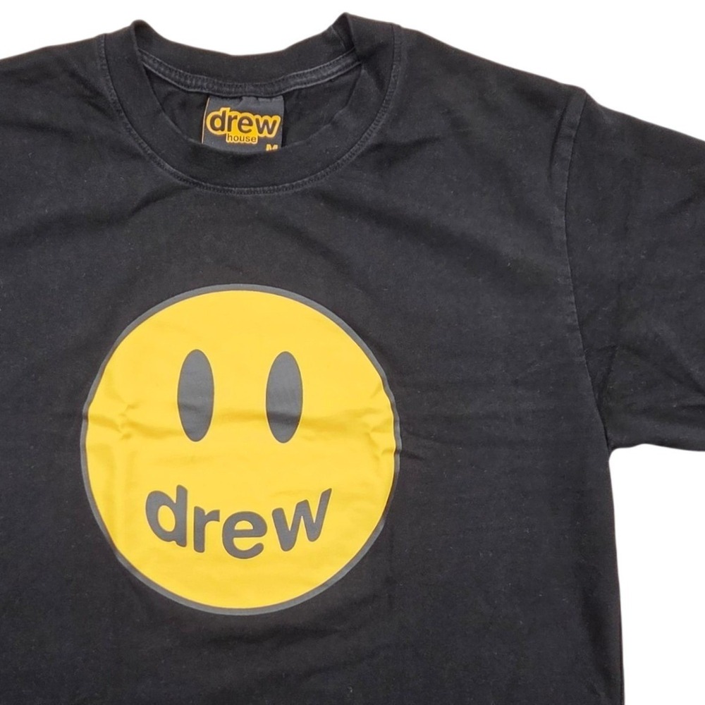 Drew House‎ Mascot SS Tee Black Size Large Justin Bieber Smiley Face T-Shirt